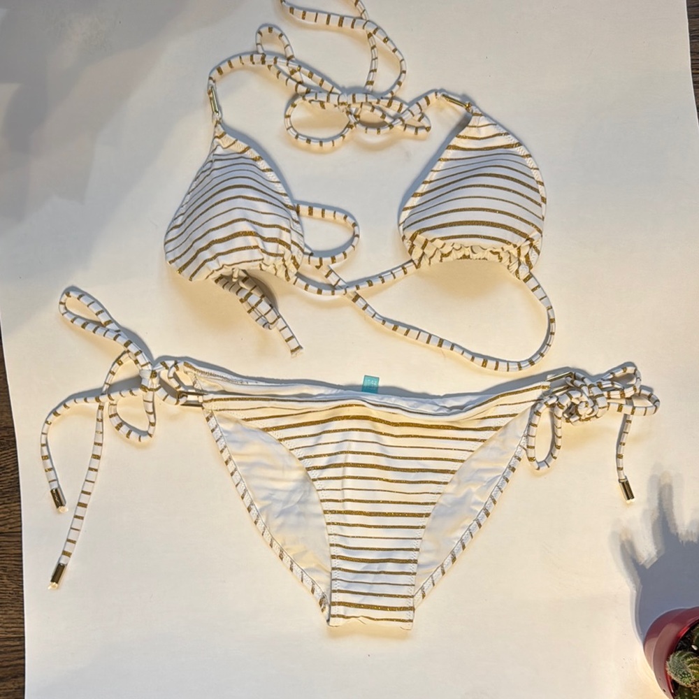 Melissa Odabash Striped Bikini Set